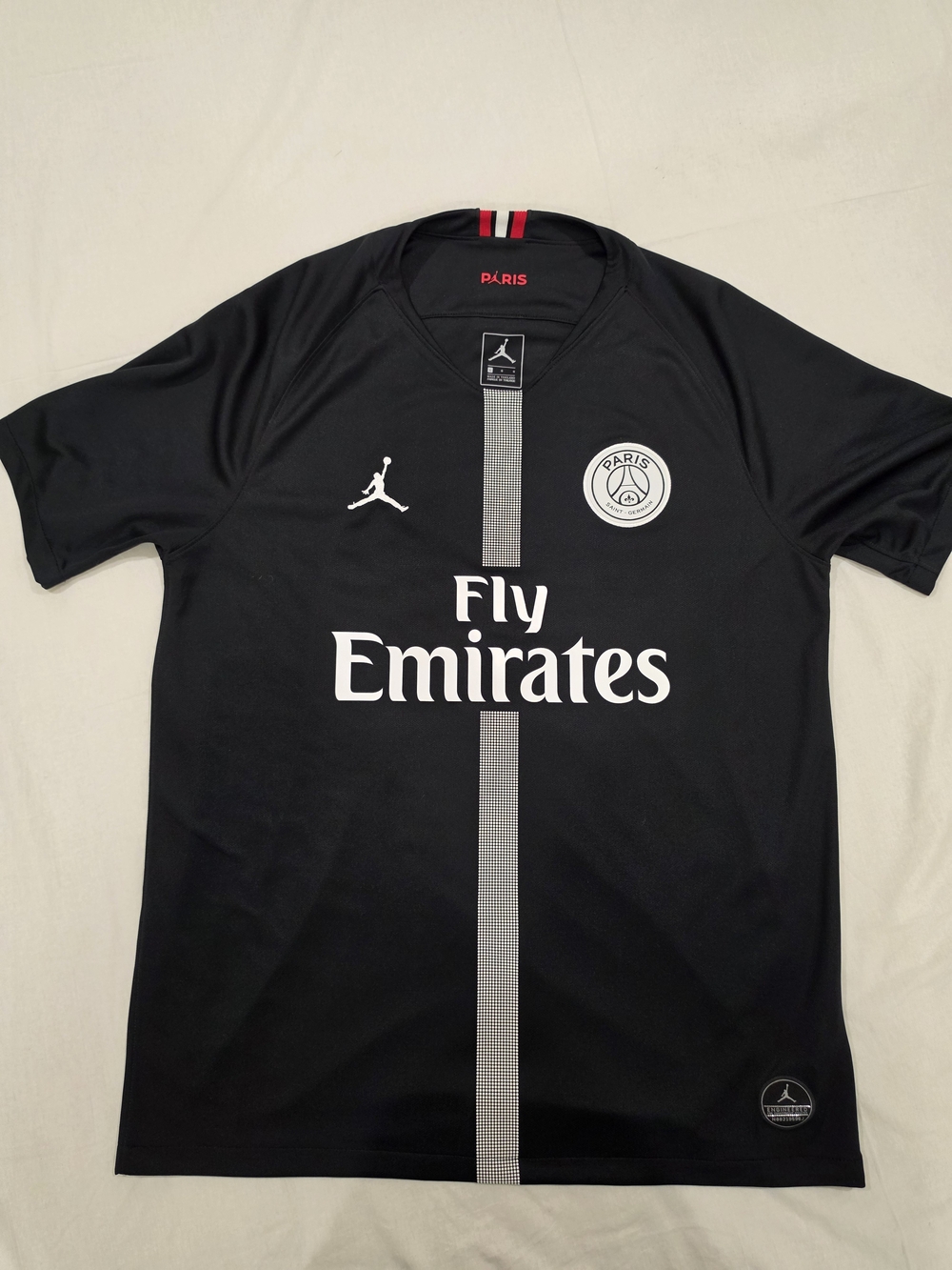 Jordan PSG Black Men's Jersey with White Accents